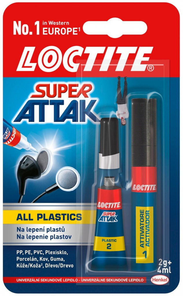 LOCTITE Super Attak All Plastics 2+4g