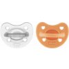 CHICCO Cumlík Physio Luxe orange/gray 6-16m, 2ks