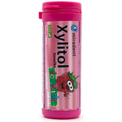 Miradent Žuvačky pre dentálnu starostlivosť pre deti Xylitol Chewing Gum for Kids 30 ks