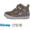 Detské dievčenské kožené topánky D.D.step grey S040-81A 36