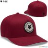 Fox Badge flexfit hat šiltovka cab, vínová, L/XL