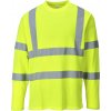 PORTWEST Portwest S278 Tričko Hi-Vis s dlhým rukávom - Žltá, M Žltá, M