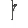 Sprchový set Hansgrohe Raindance Alive Select S kartáčovaný čierny chróm 24600340
