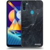 Picasee silikónový čierny obal pre Samsung Galaxy M11 - Black marble