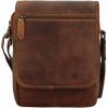 Green Wood Rodion Stylová pánská kožená crossbody taška Camel