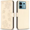 VSETKONAMOBIL 72246 ART CLOVER Peňaženkový obal pre Xiaomi Redmi Note 13 Pro zlatý