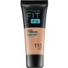 Maybelline Fit Me! Foundation Matte + Poreless tekutý make-up so zmatňujúcim účinkom 115 Ivory 30 ml