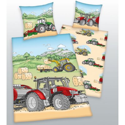Herding obliečky bavlna Traktor 140x200 70x90