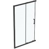 Ideal Standard Connect 2 - Sprchové dvere posuvné, dvojdielne, 120 cm, čierna/číre sklo K9264V3