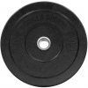 Gorilla Sports Oceľový kotúč potiahnutý gumou, čierny, 25 kg