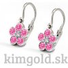 Detské náušnice kvetinky K122bRB