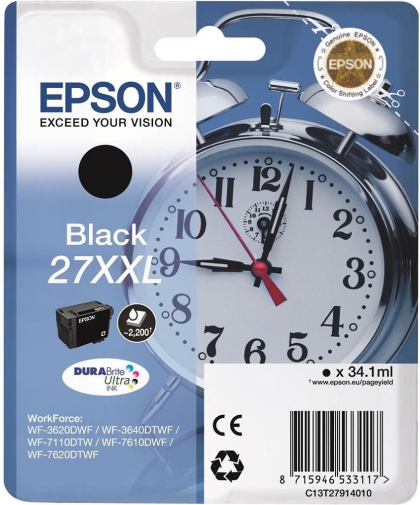 Epson 27XXL Black - originálny
