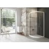 Ravak BLIX BLCP4-80 štvrťkruh sprchový kút 80x80x190cm R50posuvné dv, Biela,Transp +vešiak 3B240100Z1