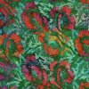 Bavlna batikovaná kolekcia Wild Poppies s kvetmi 1 m