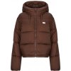 Tommy Jeans Bundy TJW HOODED PUFFER JACKET Hnedá