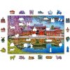 WOODEN CITY Dřevěné puzzle Chrám Byodo-in, Kjóto, Japonsko 505 dílků