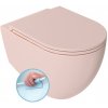 ISVEA - INFINITY závesná WC misa, Rimless, 36,5x53cm, ružová Salmon 10NF02004-2S