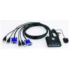 ATEN 2-port KVM USB mini, 1m kabely, DO CS-22U