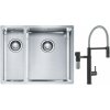 Súprava kuchynská batéria Franke Vital Semi-Pro 120.0621.313, nerezový drez Franke Box 127.0369.916