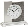 Luxusné stolové hodiny 5150 AMS s dekoráciu kameňa, riadené rádiovým signálom 17cm (4037445154353)