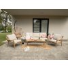 Súprava hliníkového nábytku Nikózia béžová + béžové vankúše 62011 ALM9552