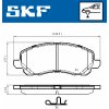 SKF Sada brzdových platničiek kotúčovej brzdy VKBP 80169 A