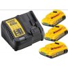 DeWalt DCB115D3 nabíjačka + 3x2,0Ah aku 18V