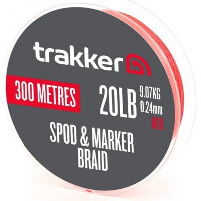 Trakker Šnúra Spod & Marker Braid Red 300 m 0,24 mm 9,07 kg 20 lb