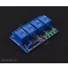4 kanálové 12V Relé 10A Arduino malina relátko