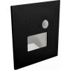 Greenlux JACK PIR Black 1,5W CCT 75/120lm - Múrové vstavané LED svietidlo s PIR pohybovým senzorom GXLL092