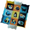 Woopie Detská penová podložka Farebná puzzle ohrádka