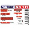 Merkur ND 117 pásky a tvarované pásky