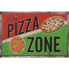 Ceduľa Pizza Zone big 40cm x 30cm Plechová tabuľa