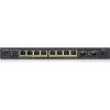 ZyXEL GS1100-10HPv2, unmanage PoE 8x Gigabit, 2x Fiber Uplin