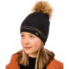 Marika Dievčenská čiapka s brmbolcom Sabrina MZ čierna