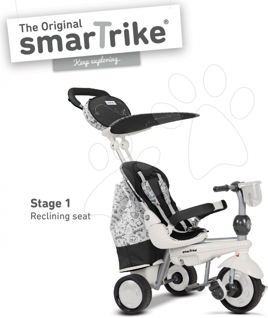 Smart Trike Dazzle 5v1 Touch Steering 6802000 čierno sivá od 73,99 € -  Heureka.sk