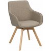 Béžové čalúnené jedálenské kreslá v súprave 2 ks Alison – Rowico
