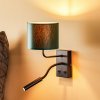 Luminex Nástenné svetlo Soho, valcovité, lampa na citanie zelená/zlatá - 3544