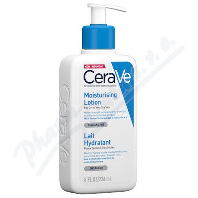 CeraVe Moisturizers hydratačné mlieko na telo a tvár pre suchú až veľmi suchú pokožku 236 ml