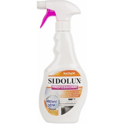 Sidolux Professional Kuchyňa čistič s aktívnou penou rozprašovač 500 ml