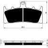 Predné brzdové doštičky / obloženie Goldfren Kawasaki ZX-6R 636 Ninja 2002-2002 směs S33