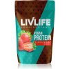 LivLife Vegan Protein rastlinný proteín príchuť Strawberry 490 g