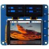 Waveshare Raspberry Pi OLED/LCD HAT, Onboard 2inch IPS LCD Main Screen and Dual 0.96inch Blue OLED
