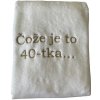 Osuška s výšivkou čože je to 40 Farba: Fialová, farba nití: hnedá