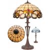 Lampa Tiffany vitráž kolekcia CASIOPEA peacock Ø40*60