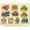 Dřevěné vkládací puzzle matematika počítání do 15