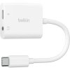 Belkin RockStar USB-C/3,5mm Audio Jack redukcia pre napájanie + audio, biela NPA004btWH