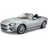Bburago Bburago Plus Fiat 124 Spider 1:24 stříbrná metalíza