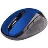 C-TECH Myš WLM-02/Ergonomická/Optická/Pre pravákov/1 600 DPI/Bezdrôtová USB/Čierna-modrá WLM-02B