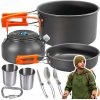VEĽKÝ SURVIVALOVÝ SET TURISTICKÉ KAMPINGOVÉ NÁDOBY PANVICA XXL